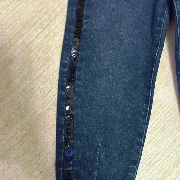 S. Oliver jeans with sparkle sides size 3T (86cm) - Picture 2 of 4
